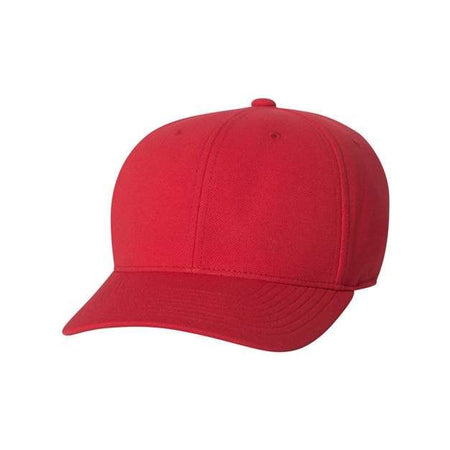 Flexfit 110® Cool & Dry Mini-Piqué Cap - Flexfit 110P Flexfit Red Adjustable