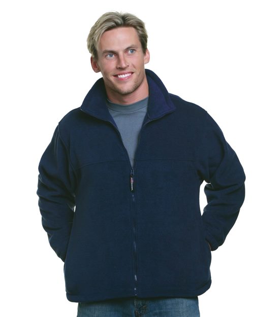 Bayside USA-Made Full-Zip Fleece Jacket - Bayside 1130 Bayside Black 4XL