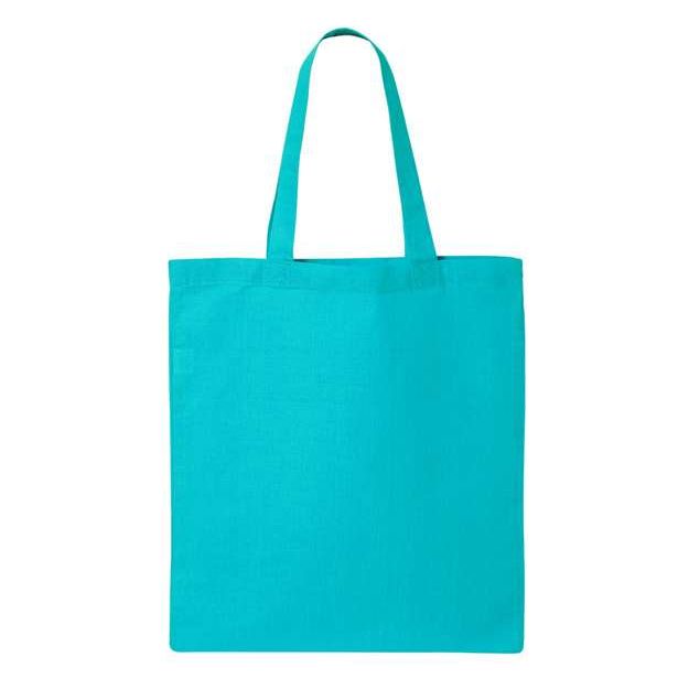 Q-Tees Economical Tote - Q-Tees QTB Q-Tees Turquoise One Size