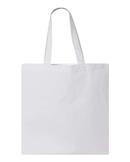 Q-Tees Economical Tote - Q-Tees QTB Q-Tees White One Size