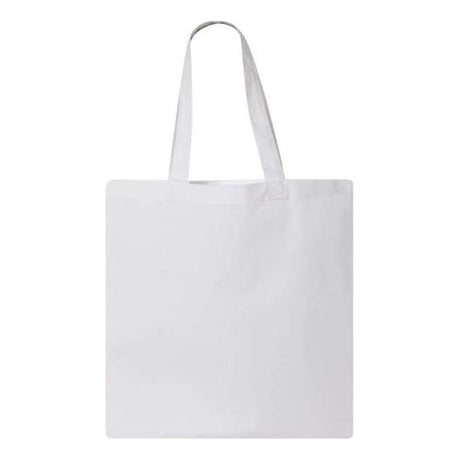 Q-Tees Economical Tote - Q-Tees QTB Q-Tees White One Size