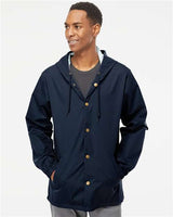 Independent Trading Co. Men's Water-Resistant Hooded Windbreaker - Independent Trading Co. EXP95NB