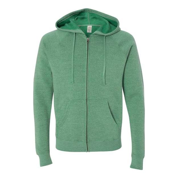 Independent Trading Co. Special Blend Raglan Full-Zip Hooded Sweatshirt - Independent Trading Co. PRM33SBZ Independent Trading Co.