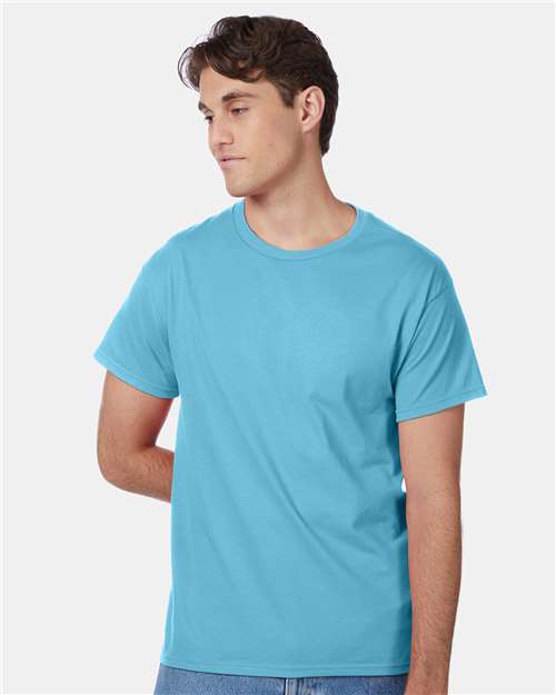 Hanes Authentic T-Shirt - Blue Horizon - Hanes 5250 Hanes Blue Horizon S