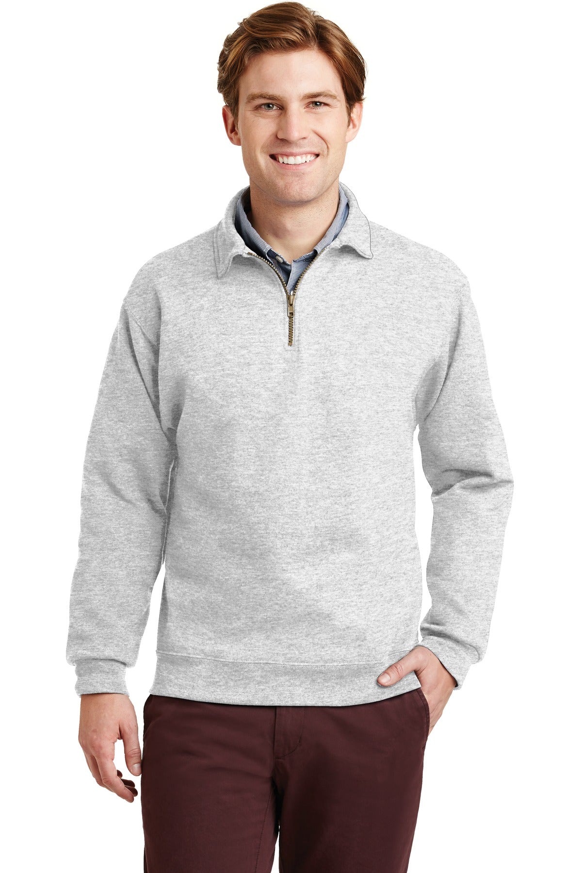 Jerzees ®  Super Sweats ®  NuBlend ®  - 1/4-Zip Sweatshirt with Cadet Collar.  4528M - Jerzees 4528M