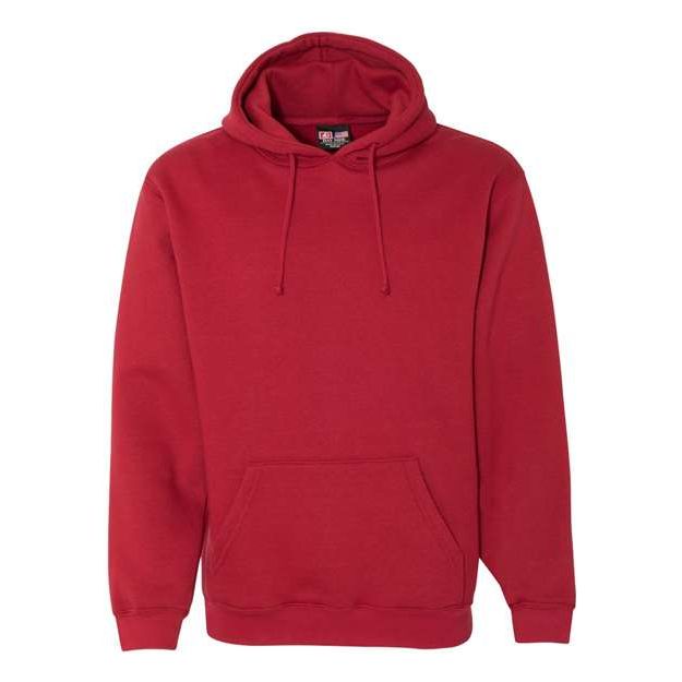 Bayside Unisex USA-Made Hooded Sweatshirt - Cardinal - Bayside 960 Bayside Cardinal S