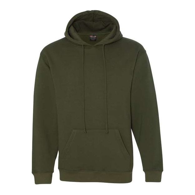 Bayside USA-Made Hooded Sweatshirt - Olive - Bayside 960 Bayside