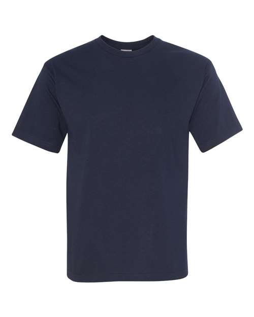 Bayside USA-Made Midweight T-Shirt - Dark Navy - Bayside 5040 Bayside Dark Navy S