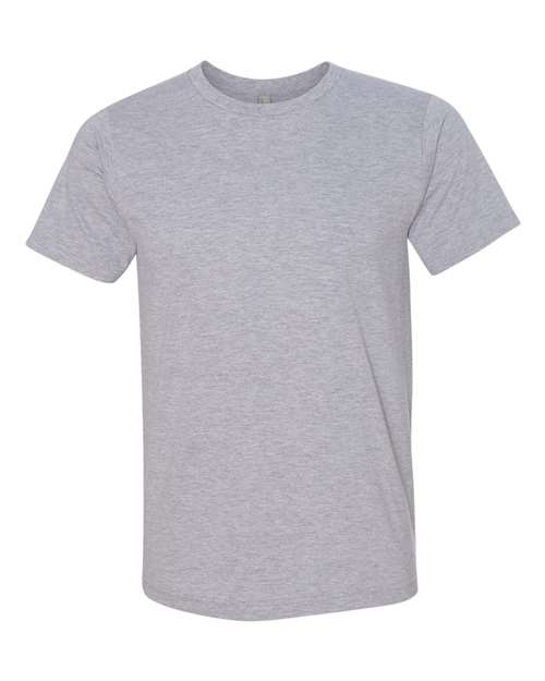 Bayside USA-Made 50/50 Fine Jersey T-Shirt - Bayside 5010 Bayside Heather Grey S