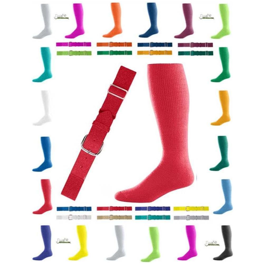 Intermediate Baseball Belt And Sock Combo - Scarlet Red Joe's USA