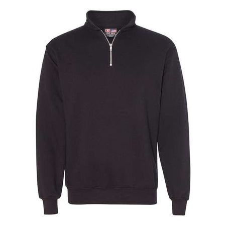 Bayside USA-Made Quarter-Zip Pullover Sweatshirt - Bayside 920 Bayside Black S