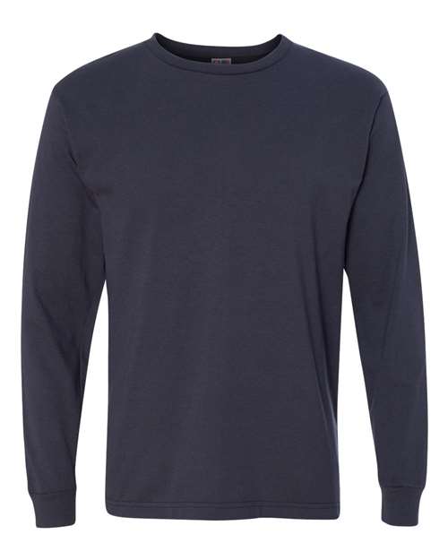 Bayside USA-Made Long Sleeve T-Shirt - Bayside 5060 Bayside Navy S