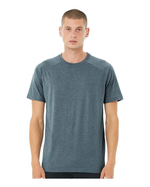 Bella + Canvas 3201 Men's Heather CVC Raglan Tee