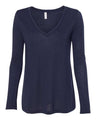Bella + Canvas 8855 Women's Flowy Long Sleeve V-Neck Tee