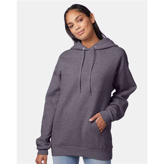 Hanes Ecosmart® Hooded Sweatshirt - Charcoal Heather - Hanes P170 Hanes