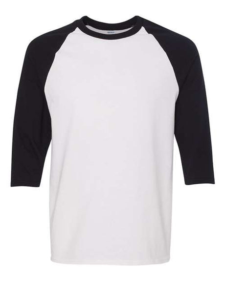 Gildan G570 Heavy Cotton 3/4-Sleeve Raglan T-Shirt | Wholesale Blank Baseball Tees