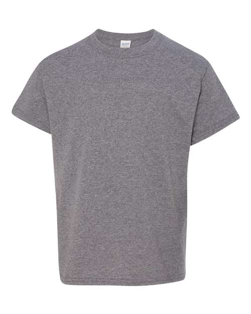 Gildan Heavy Cotton™ Youth T-Shirt - Graphite Heather - Gildan 5000B Gildan Graphite Heather XS