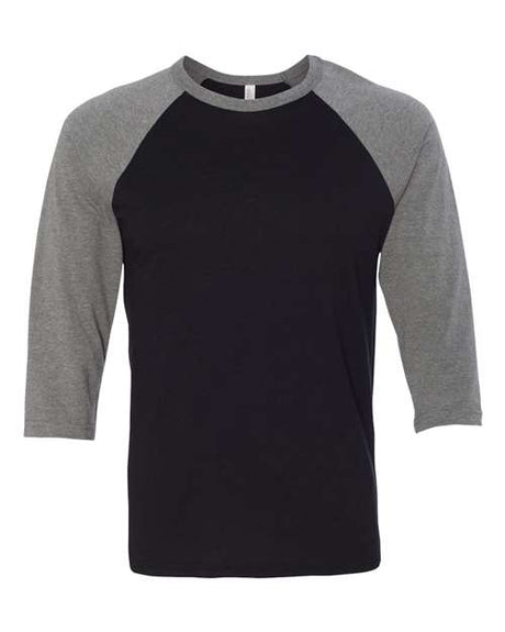 Bella + Canvas 3200 Unisex Three-Quarter Sleeve Baseball Tee
