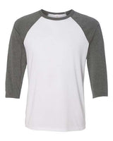 Bella + Canvas 3200 Unisex Three-Quarter Sleeve Baseball Tee