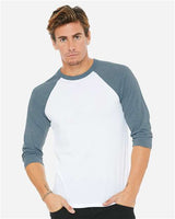 Bella + Canvas 3200 Unisex Three-Quarter Sleeve Baseball Tee