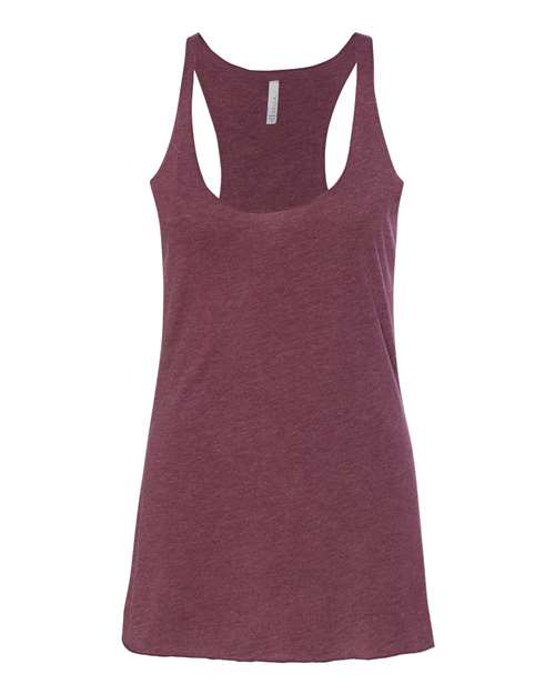 BELLA + CANVAS Women's Triblend Racerback Tank - BELLA + CANVAS 8430 BELLA + CANVAS Maroon Triblend XS