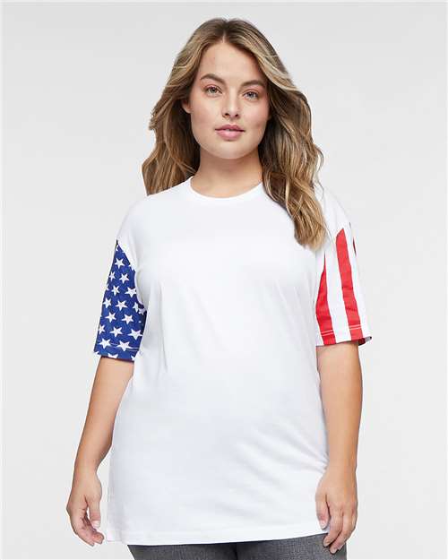 Code Five Stars & Stripes T-Shirt - Code Five 3976 Code Five White S