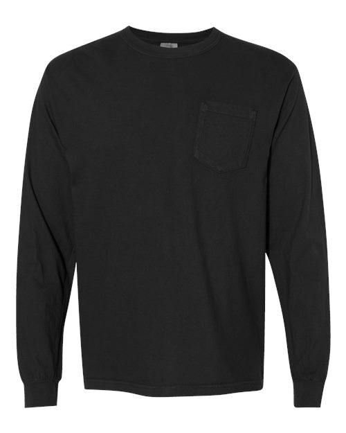 Comfort Colors Unisex Garment-Dyed Heavyweight Long Sleeve Pocket T-Shirt - Comfort Colors 4410