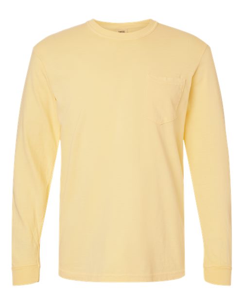 Comfort Colors 4410 Unisex Garment-Dyed Heavyweight Long Sleeve Pocket T-Shirt