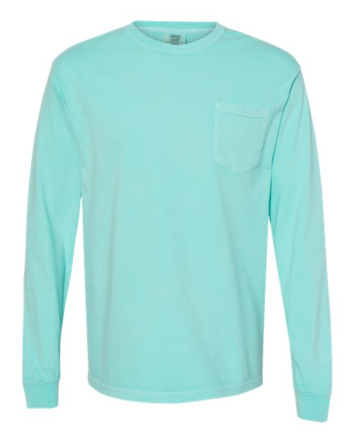 Comfort Colors 4410 Unisex Garment-Dyed Heavyweight Long Sleeve Pocket T-Shirt