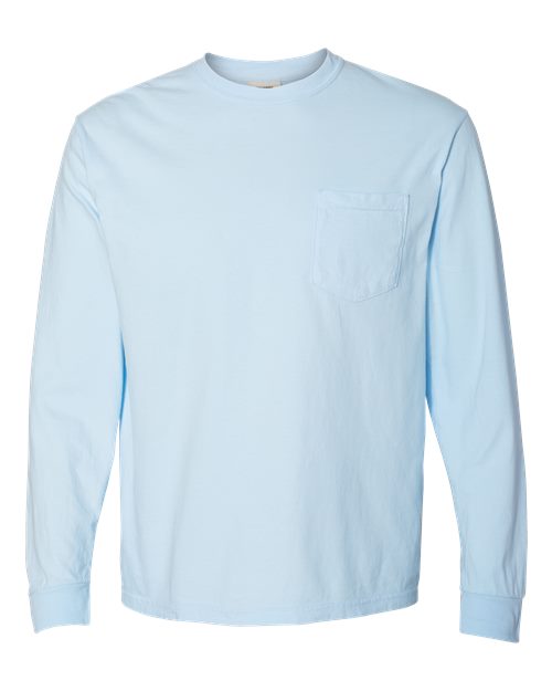 Comfort Colors Unisex Garment-Dyed Heavyweight Long Sleeve Pocket T-Shirt - Comfort Colors 4410
