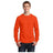 Mens Long Sleeve 5.4-oz. 100% Cotton T-Shirt Joe's USA Small Orange