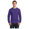 Mens Long Sleeve 5.4-oz. 100% Cotton T-Shirt Joe's USA Small Purple