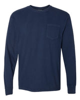 Comfort Colors 4410 Unisex Garment-Dyed Heavyweight Long Sleeve Pocket T-Shirt