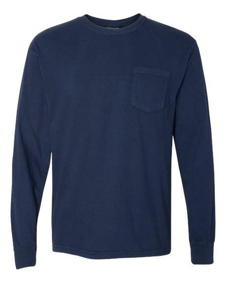 Comfort Colors 4410 Unisex Garment-Dyed Heavyweight Long Sleeve Pocket T-Shirt