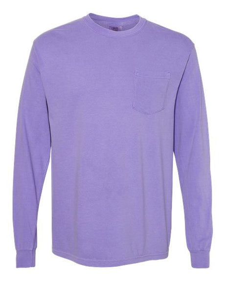 Comfort Colors 4410 Unisex Garment-Dyed Heavyweight Long Sleeve Pocket T-Shirt