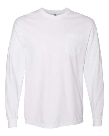 Comfort Colors 4410 Unisex Garment-Dyed Heavyweight Long Sleeve Pocket T-Shirt