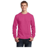 Mens Long Sleeve 5.4-oz. 100% Cotton T-Shirt Joe's USA Small Sangria
