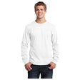 Mens Long Sleeve 5.4-oz. 100% Cotton T-Shirt Joe's USA Small White