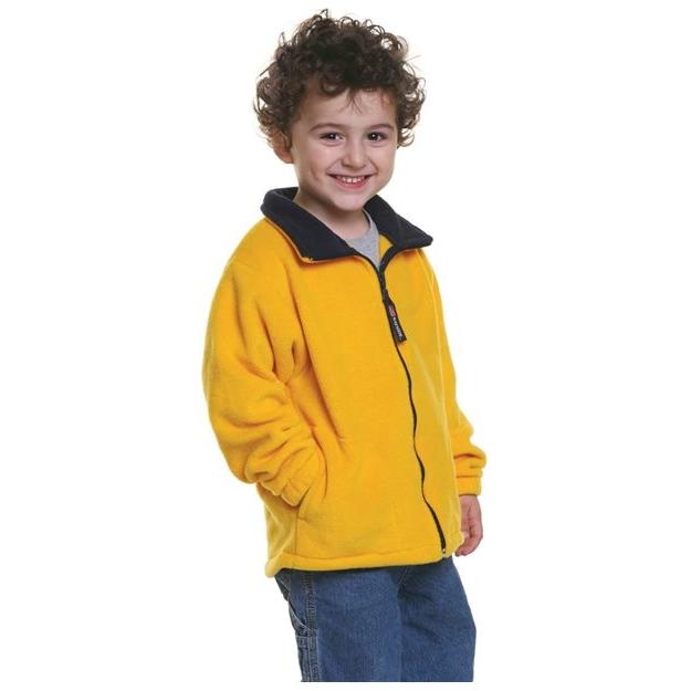Bayside Youth USA-Made Full-Zip Fleece Jacket - Bayside 1115 Bayside Black XS