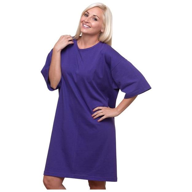 Bayside Women's USA-Made Scoop Neck Cover-Up - Bayside 3303 Bayside Purple One Size