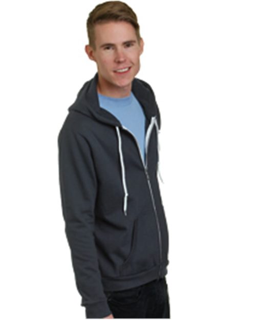 Bayside USA-Made Full-Zip Fleece Sweatshirt - Bayside 875 Bayside Black 2XL