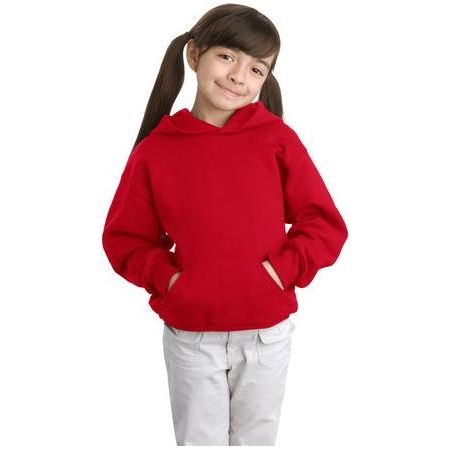 Joe's USA Youth Comfortblend EcoSmart Pullover Hooded Sweatshirt Outerwear Joe's USA Youth X-Small Deep Red