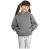 Joe's USA Youth Comfortblend EcoSmart Pullover Hooded Sweatshirt Outerwear Joe's USA Youth X-Small Light Steel