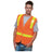 Bayside Unisex USA-Made ANSI Solid Surveyor's Vest Class 2 - Bayside 3786 Bayside Orange M