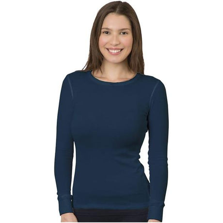 Bayside Women's USA-Made Thermal Long Sleeve T-Shirt - Bayside 3420 Bayside Black S