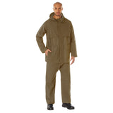 Rothco 2 Piece Microlite PVC Rainsuit Coyote Brown Size 2XL