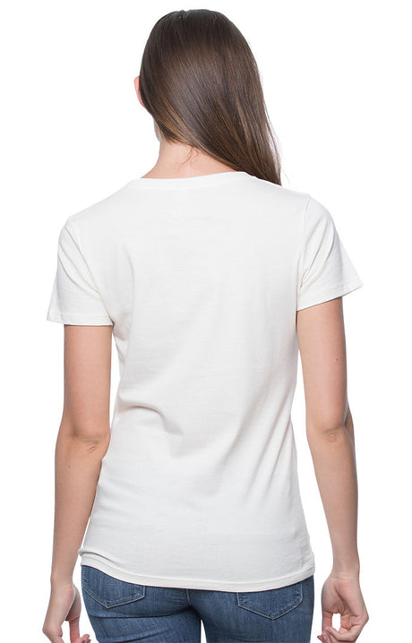 Royal Apparel 5001ORGW Women's Organic Short Sleeve Tee - Natural