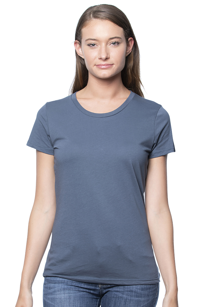 Royal Apparel 5001ORGW Women's Organic Short Sleeve Tee - Pacific Blue