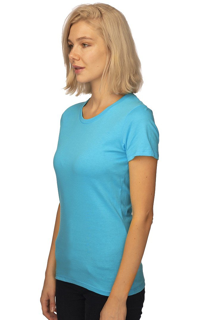 Royal Apparel 5001ORGW Women's Organic Short Sleeve Tee - Scuba Blue