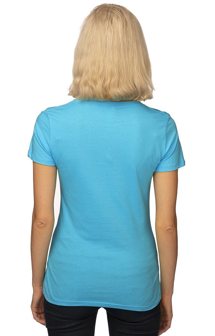 Royal Apparel 5001ORGW Women's Organic Short Sleeve Tee - Scuba Blue